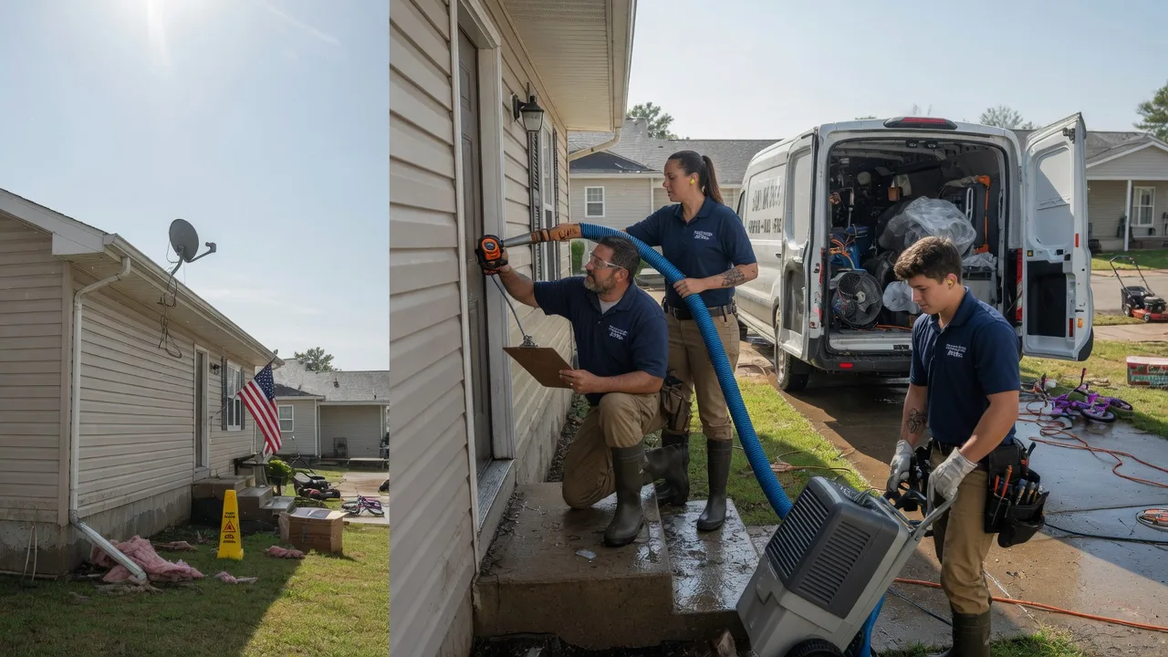 Ceiling Water Damage Restoration in Lithopolis, OH near me